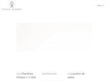Tablet Screenshot of chateaudemorey.fr